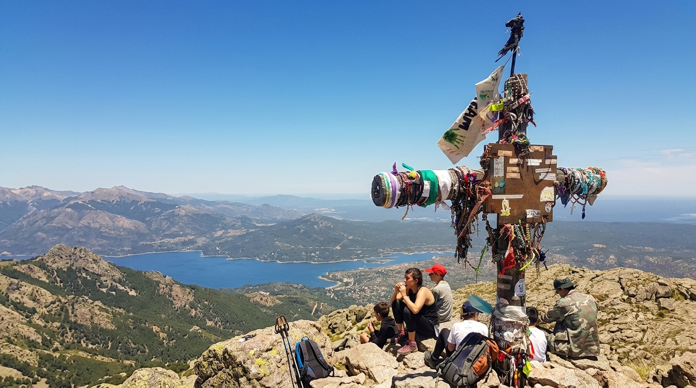 Cerro Uritorco, la cumbre más alta de las Sierras Chicas con 1979 metros, en Capilla del Monte, Córdoba